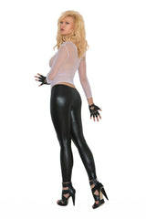 EM1480 Top camisola de manga larga con red de cerco Elegant Moments