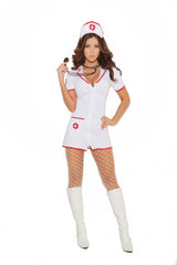 EM9971 Elegant Moments Head Nurse - 2 Pc, Costume Includes Zip Front Mini Dress And Head Piece