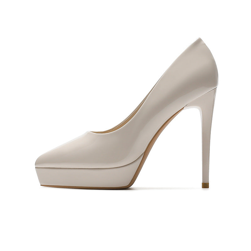 TR-10060053357 Platform Pointed Toe Stiletto Pumps