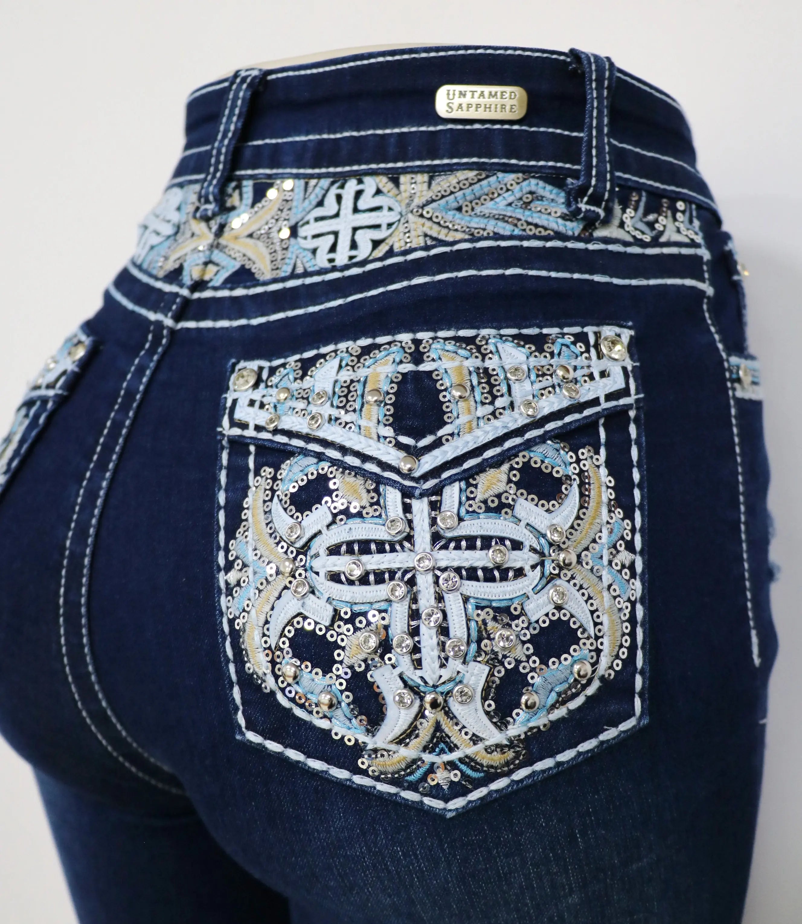 USC-F027 Sexy Medieval Meredith Levanta Cola Jeans Untamed Sapphire Clothing LLC