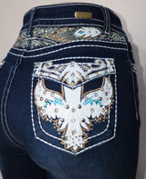 USC-F028 Sexy Loretta Levanta Cola Jeans