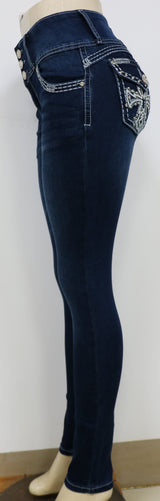 USC-F030 Sexy White Tess Levanta Cola Jeans