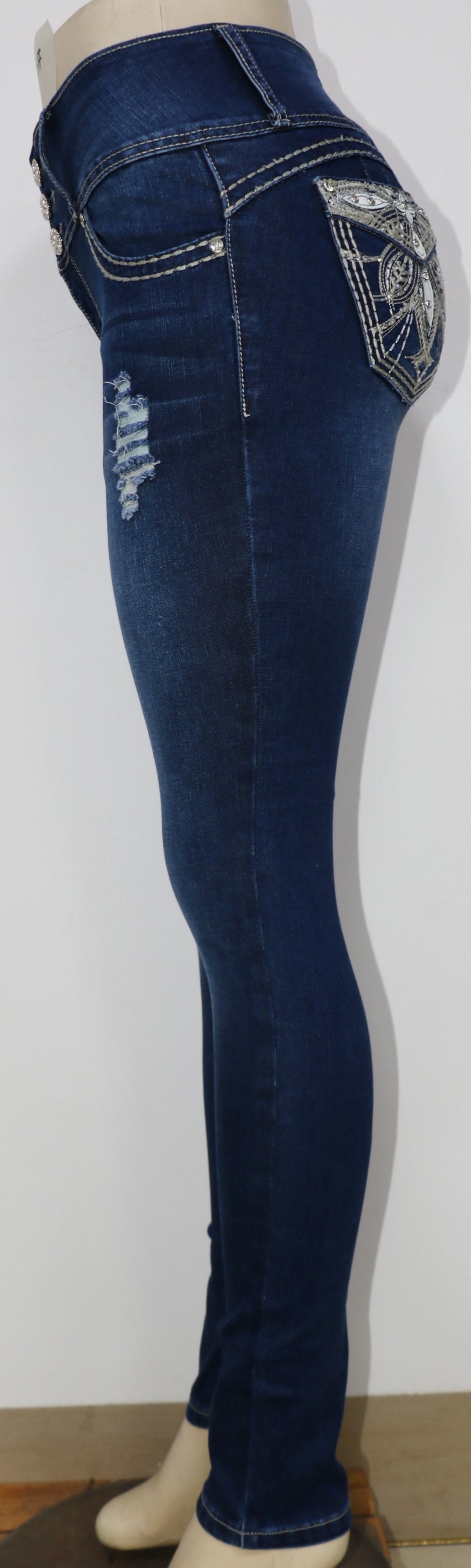 USC-F031 Sexy Weavy Jane Levanta Cola Jeans