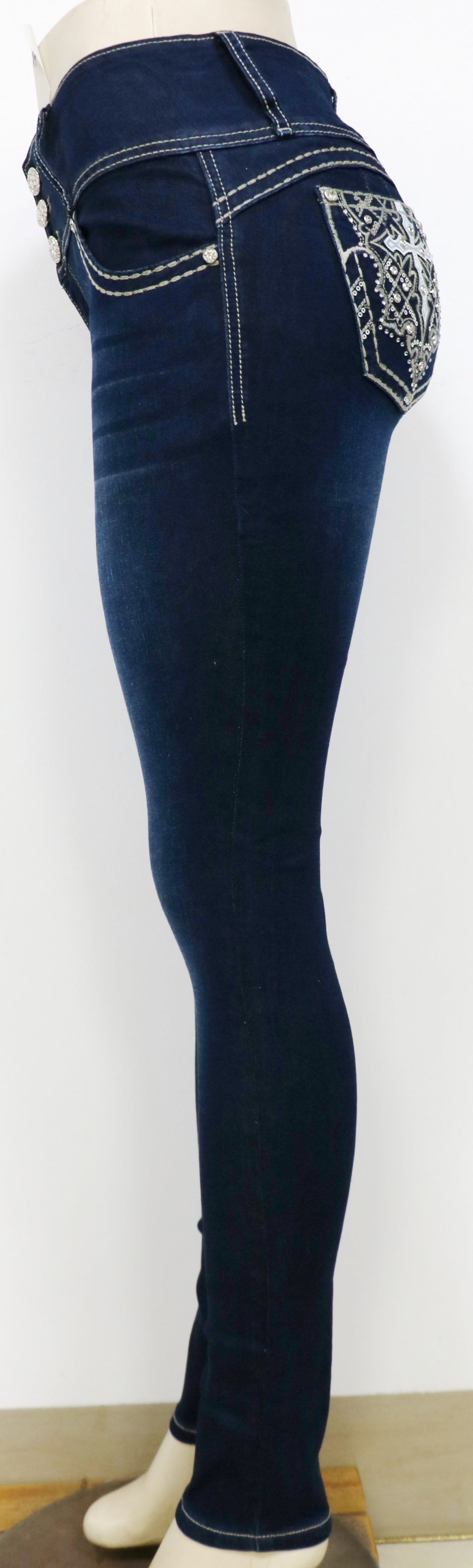 USC-F033 Sexy Roxy Blue Levanta Cola Jeans