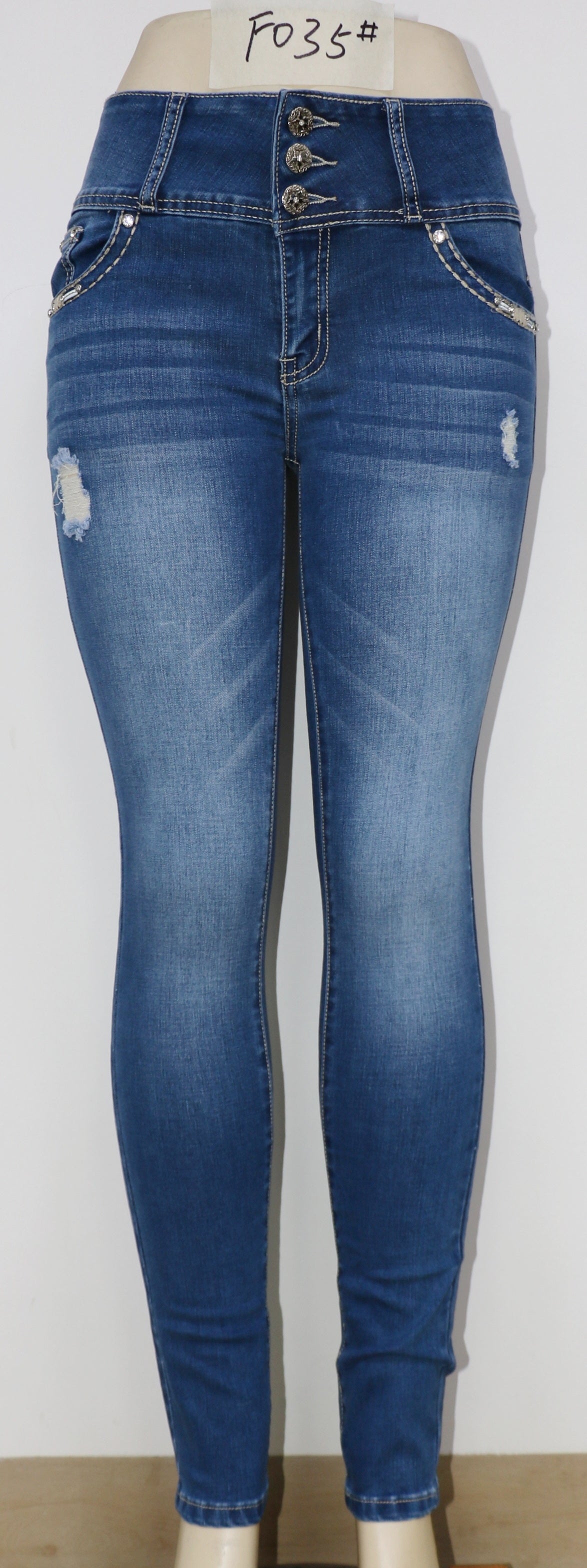 USC-F035 Sexy Anna Levanta Cola Jeans