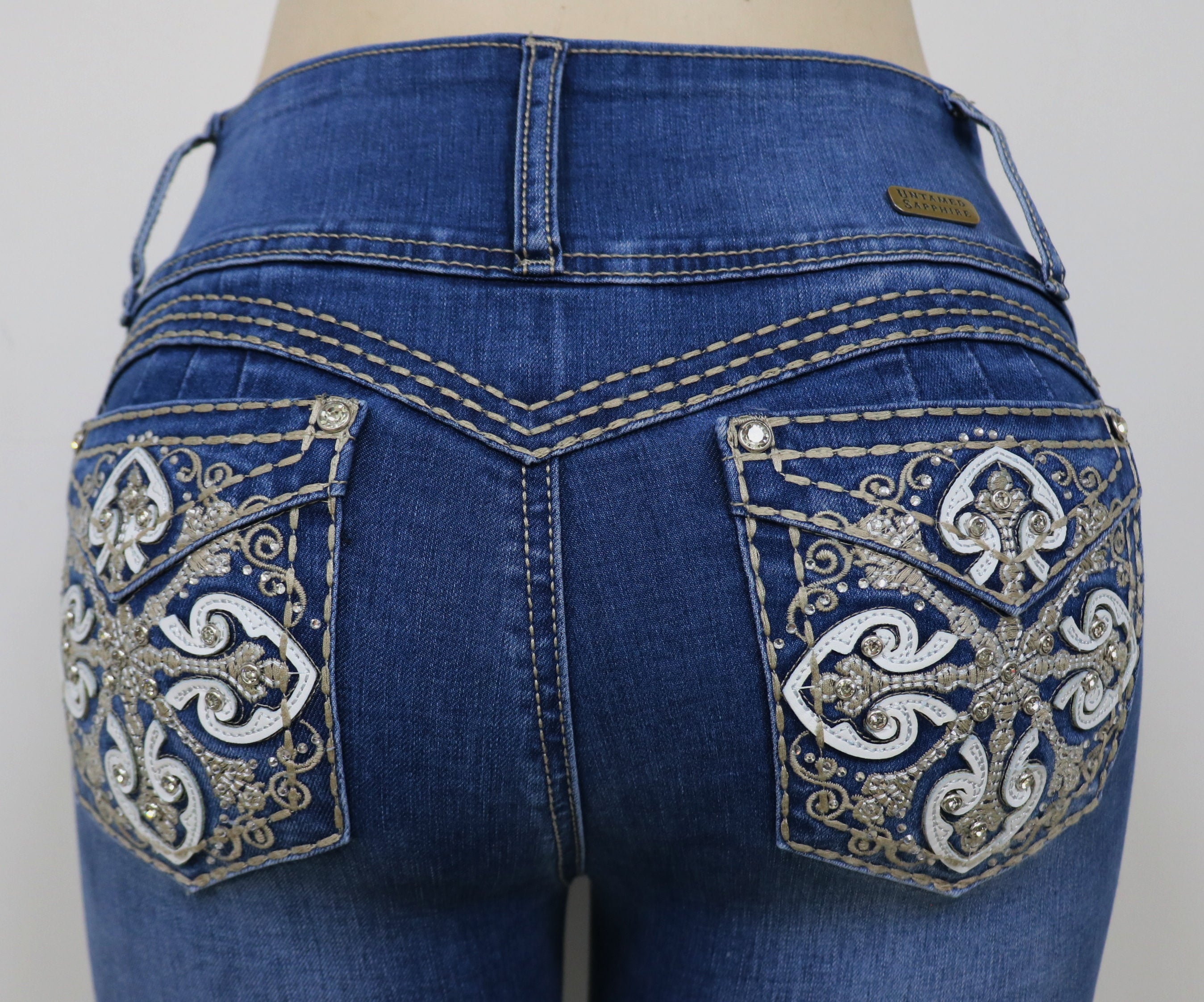USC-F035 Sexy Anna Levanta Cola Jeans