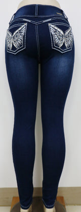 USC-F038 Sexy White Tweety Levanta Cola Jeans