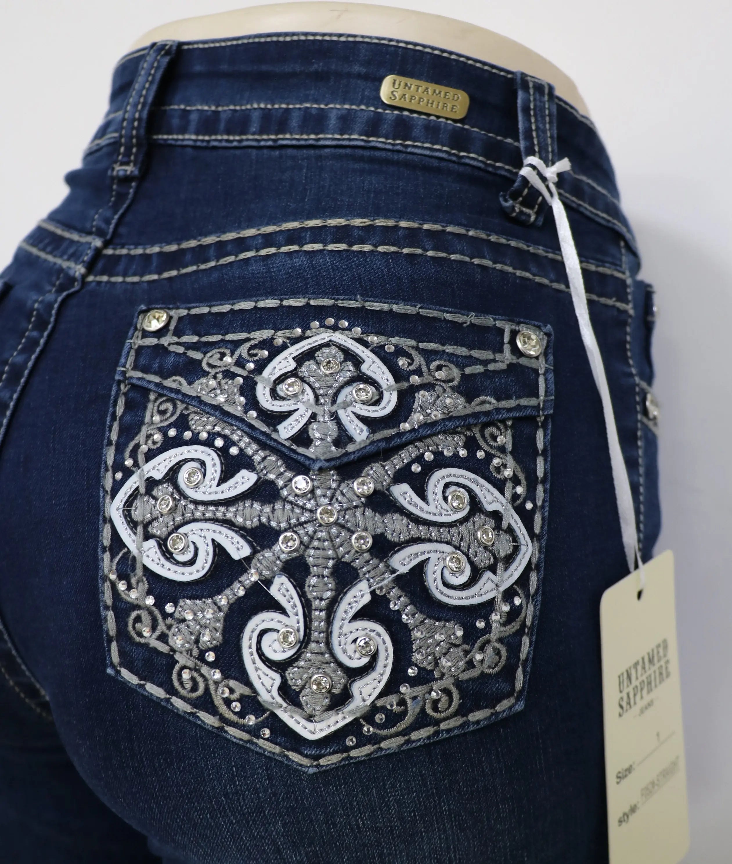 USC-F052 Sexy Trinity Levanta Cola Jeans Untamed Sapphire Clothing LLC