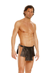 EML9869 Elegant Moments - Kilt de cuero con tachuelas y cierre de hebilla ajustable